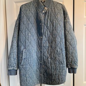 BlankNYC denim shacket. Sz L. Snap front. NWOT